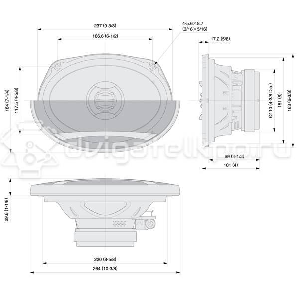 Фото Автомобильные колонки Pioneer TS-E6902I {forloop.counter}}