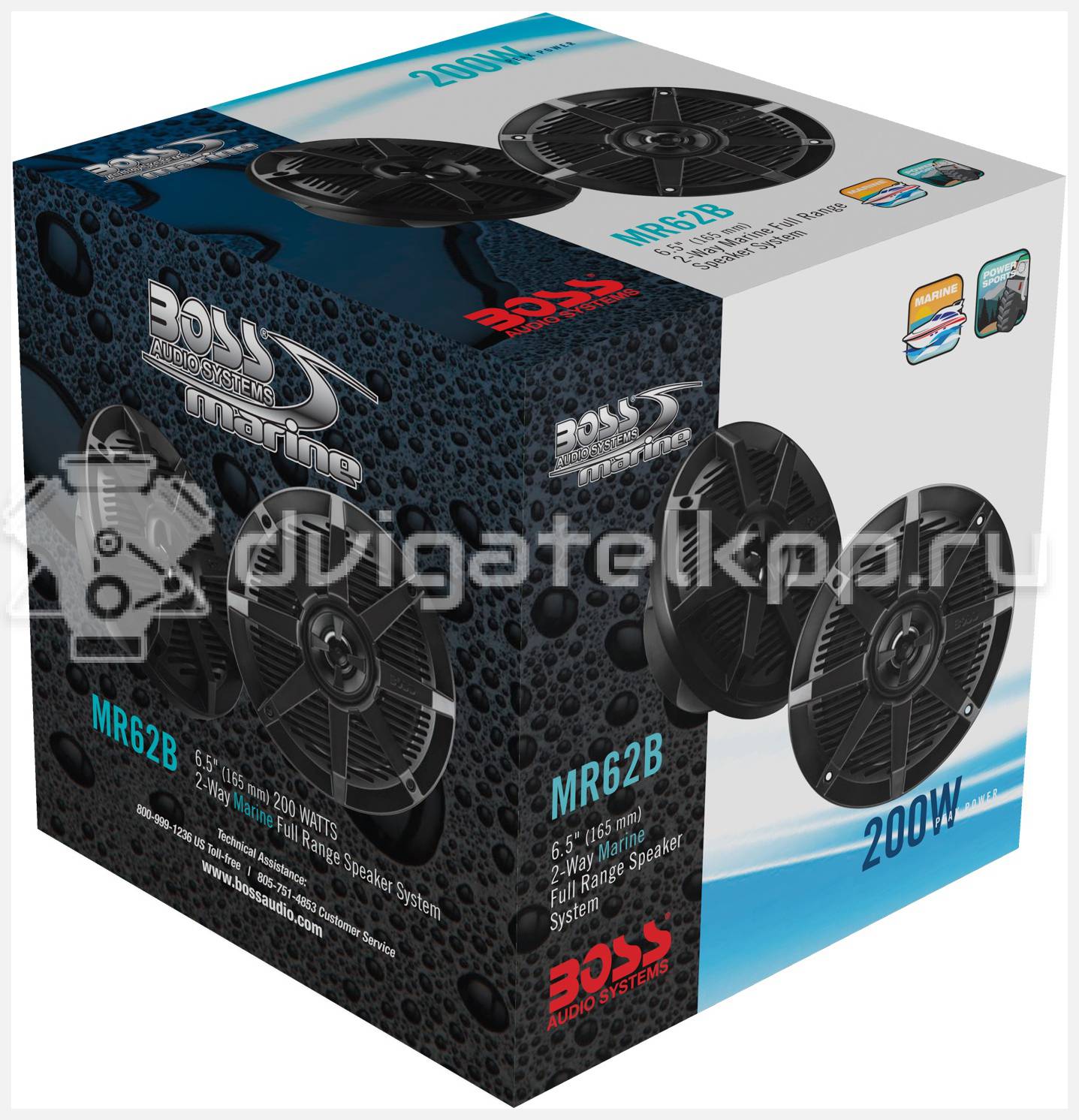 Фото Влагозащищенные колонки Boss Audio MR Marine MR62B 6.5", 200 Вт, черный {forloop.counter}}
