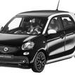 Фото Модель Smart Forfour Passion Proxy B66960296 Scale 1:43 Black-White {forloop.counter}}