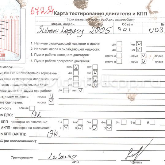 Фото Блок двигателя  10100BM450 для Subaru Outback