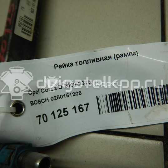 Фото Рейка топливная (рампа)  0280151208 для opel Agila A