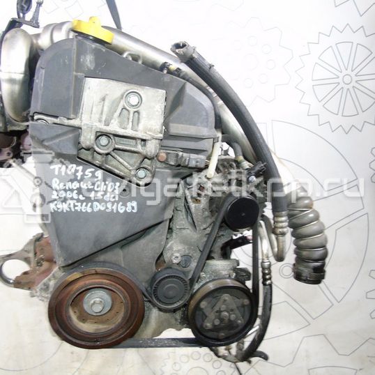 Фото Контрактный (б/у) двигатель K9K 766 для Renault Clio 86 л.с 8V 1.5 л Дизельное топливо