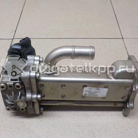 Фото Радиатор системы EGR для двигателя D4FD для Hyundai / Kia 116-141 л.с 16V 1.7 л Дизельное топливо 284162A780