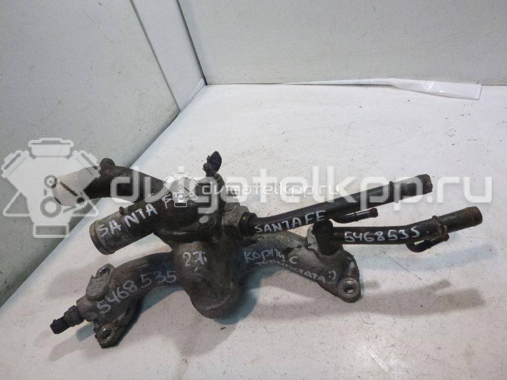 Фото Корпус термостата для двигателя G6EA для Hyundai / Kia 170-194 л.с 24V 2.7 л бензин 256003E200 {forloop.counter}}