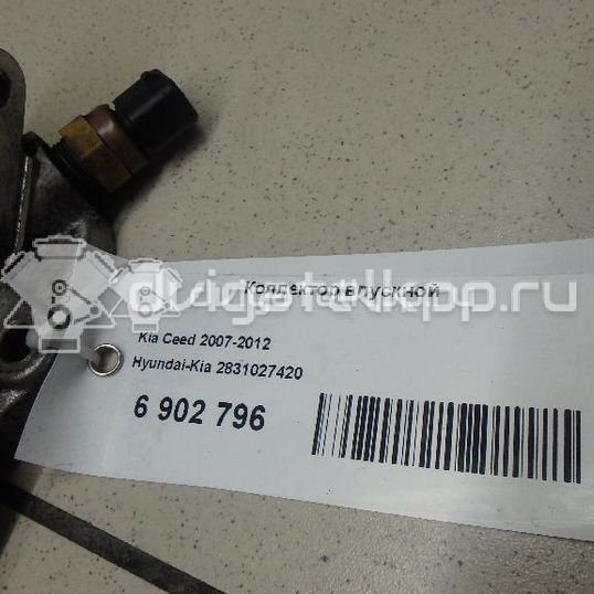 Фото Коллектор впускной для двигателя D4EA для Hyundai / Kia 113-116 л.с 16V 2.0 л Дизельное топливо 2831027420
