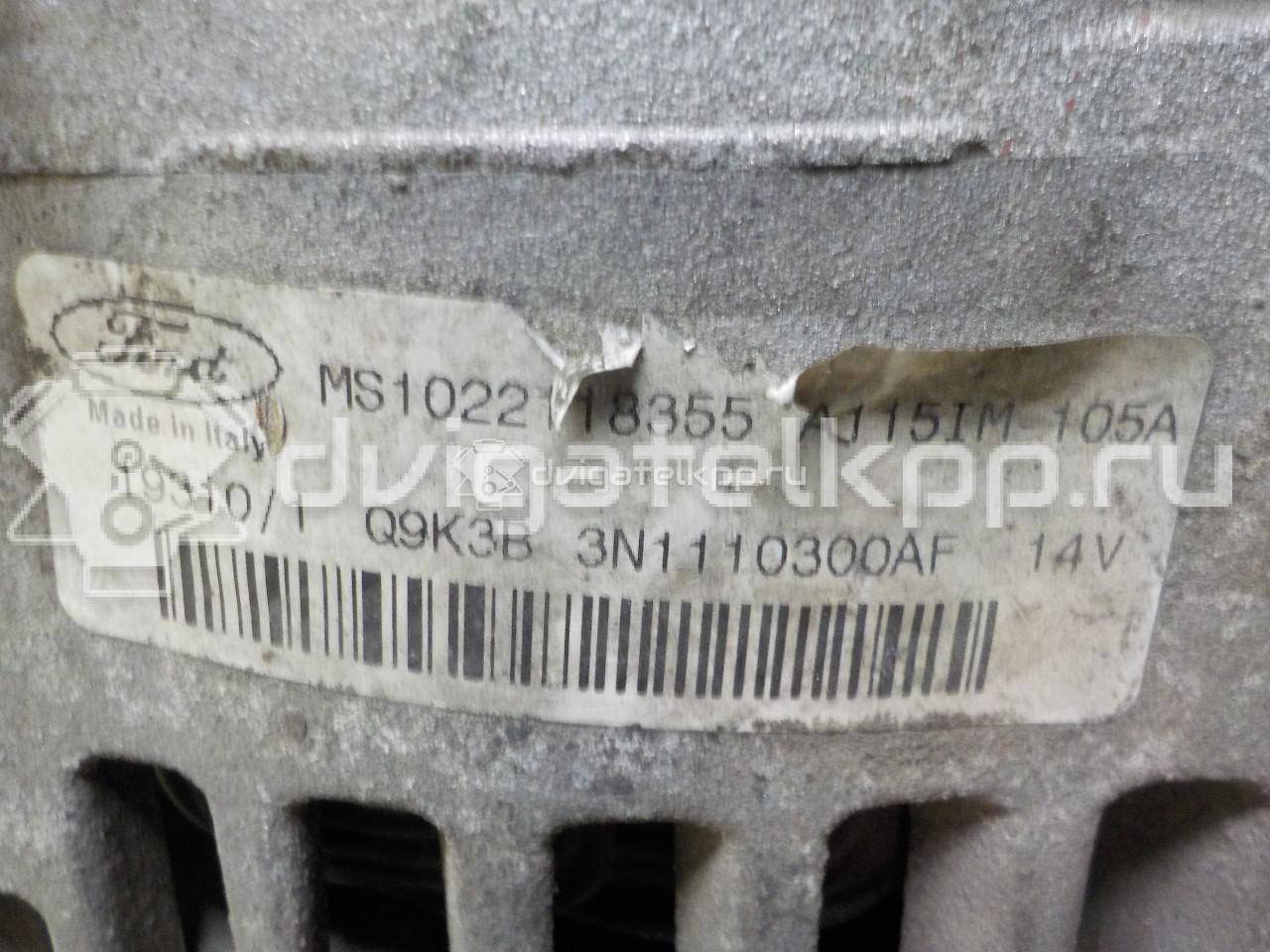 Фото Генератор  3N1110300AF для Ford Fiesta / Focus / C-Max / Fusion Ju / Puma Ec {forloop.counter}}