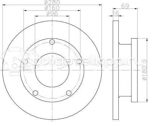 Фото Диск тормозной задний  1451161 для Ford Transit {forloop.counter}}