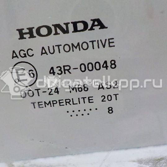 Фото Стекло двери задней правой  73400smge00 для Honda Civic