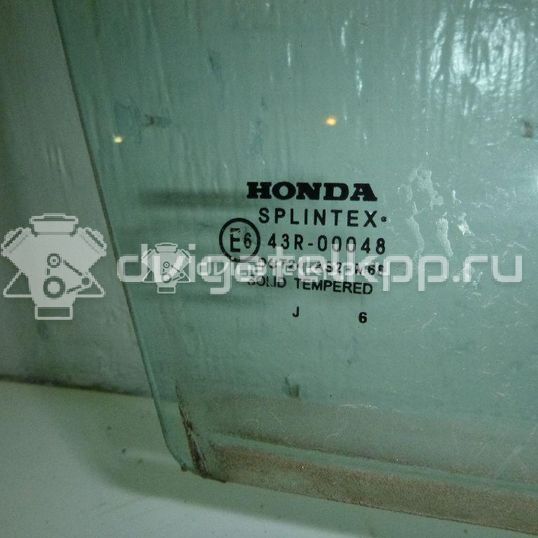 Фото Стекло двери задней правой  73400SMGE00 для Honda Civic