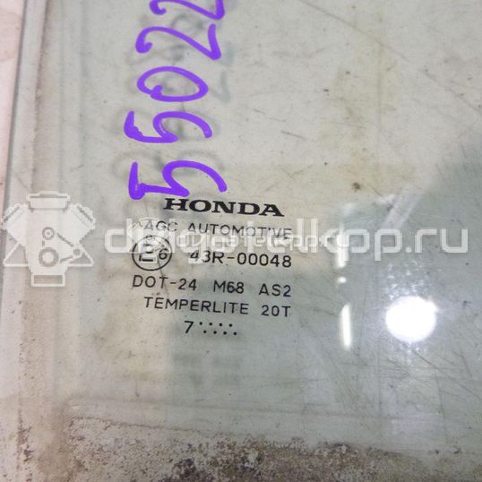 Фото Стекло двери задней правой  73400SMGE00 для Honda Civic