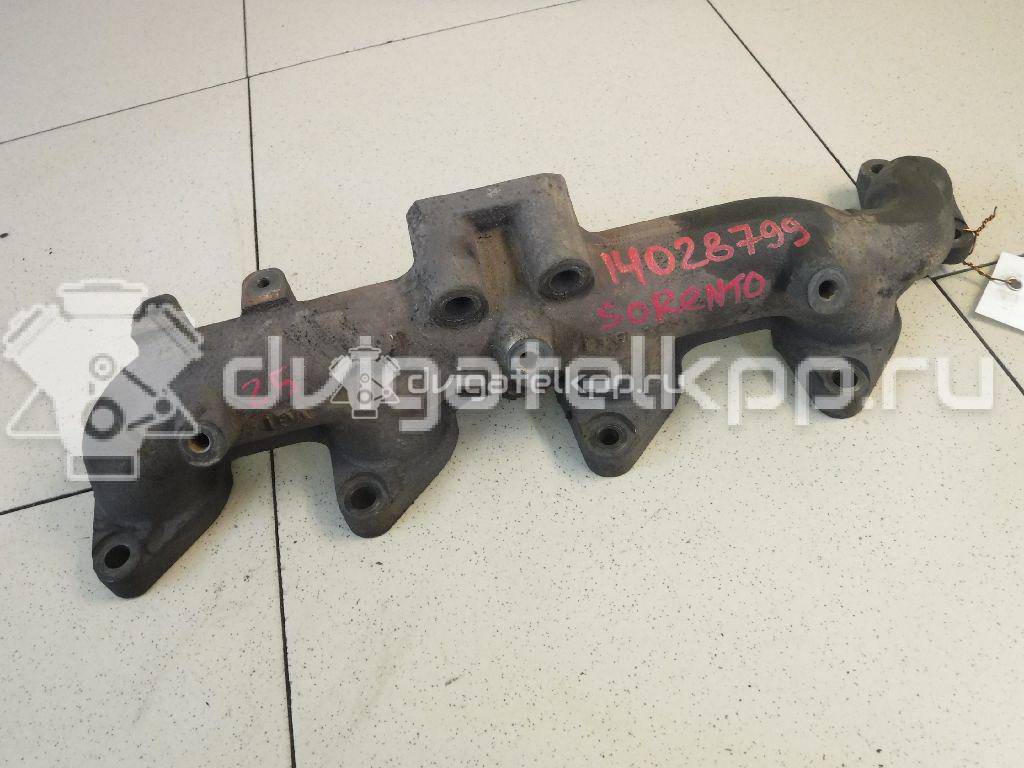 Фото Коллектор выпускной для двигателя D4CB для Hyundai / Kia 110-175 л.с 16V 2.5 л Дизельное топливо 285114A470 {forloop.counter}}