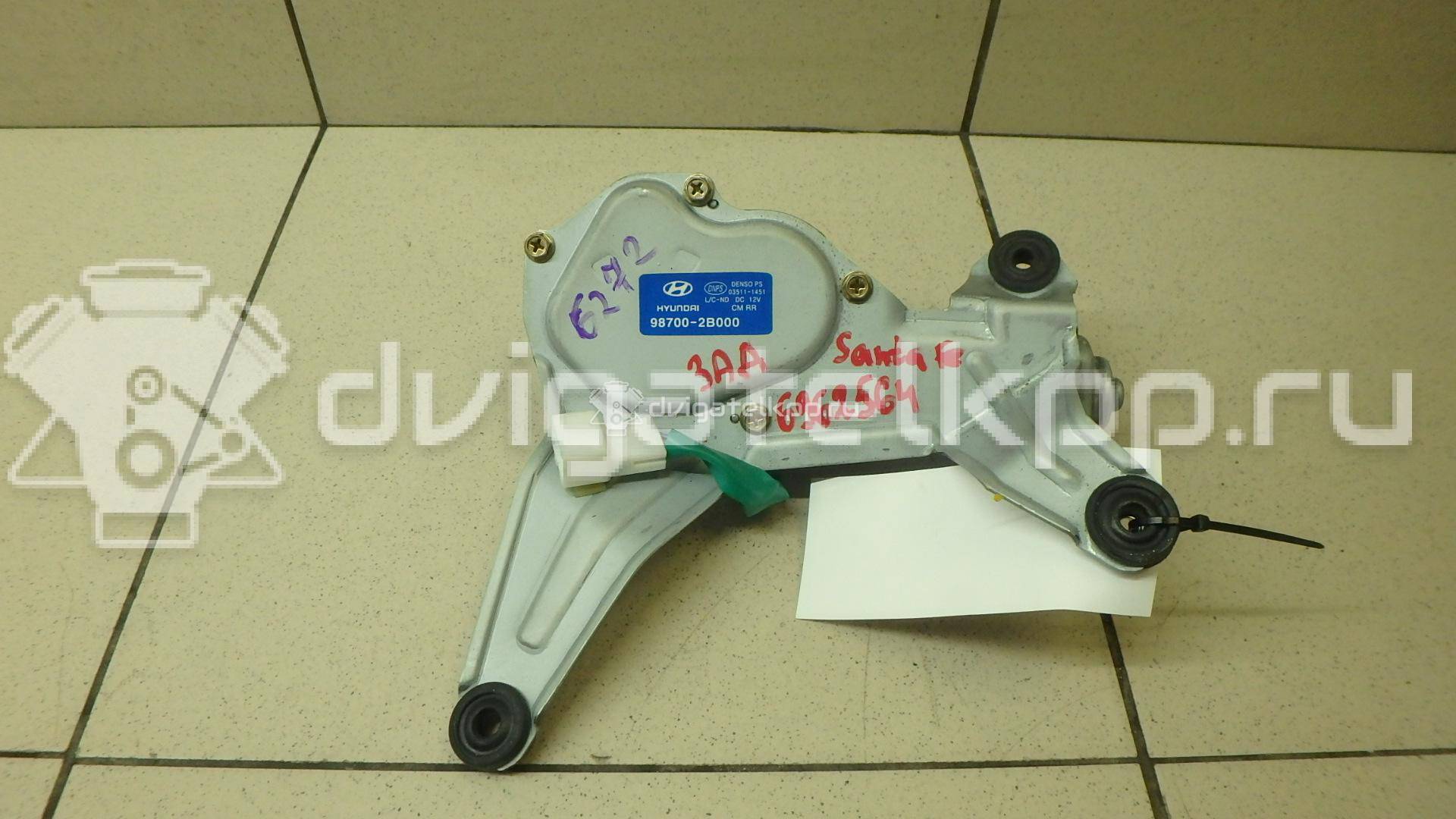 Фото Моторчик стеклоочистителя задний  987002B000 для Hyundai Santa Fé {forloop.counter}}
