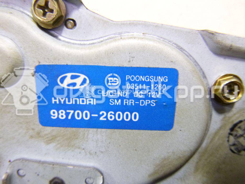 Фото Моторчик стеклоочистителя задний  9870026000 для Hyundai Santa Fé {forloop.counter}}