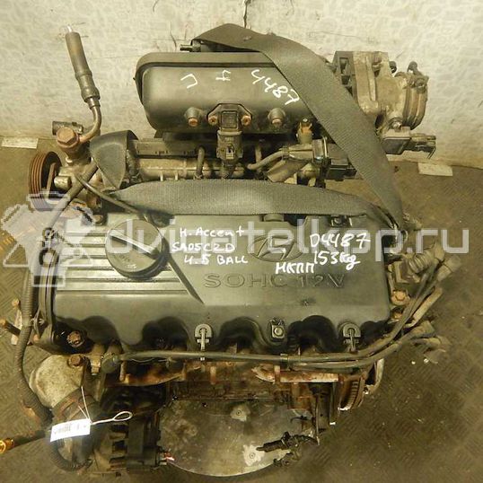 Фото Контрактный (б/у) двигатель G4EH для Hyundai Accent 54-84 л.с 12V 1.3 л бензин