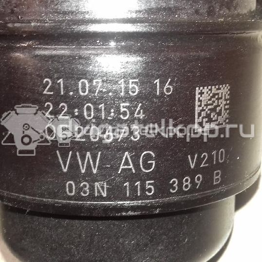 Фото Кронштейн масляного фильтра для двигателя CLHA для Volkswagen Golf 105 л.с 16V 1.6 л Дизельное топливо 03N115389B