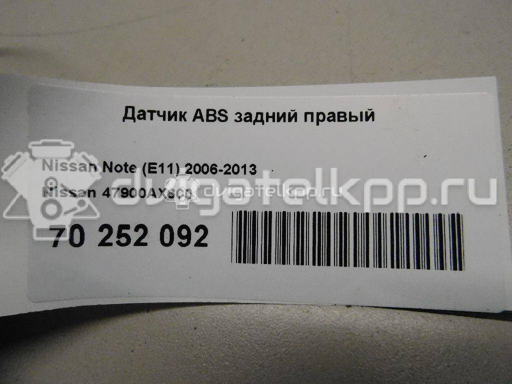 Фото Датчик ABS задний правый  47900ax600 для Nissan Note / Micra {forloop.counter}}