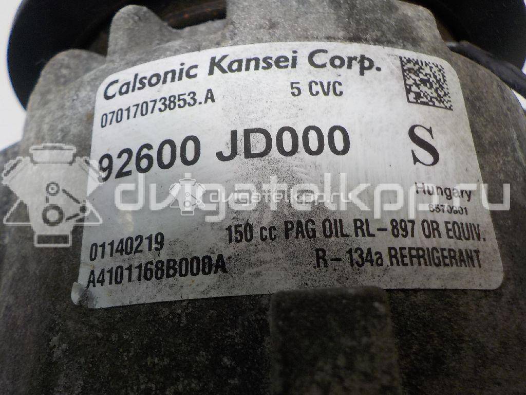 Фото Компрессор системы кондиционирования  92600JD000 для Nissan Terrano / Primastar X83 / X-Trail / Qashqai {forloop.counter}}