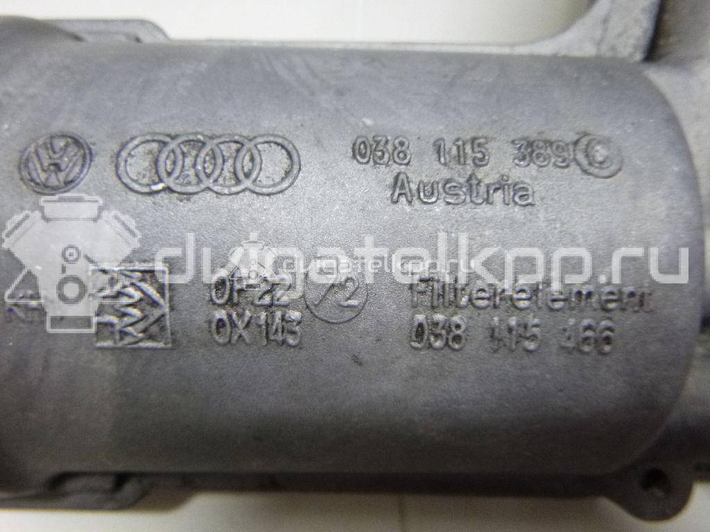 Фото Корпус масляного фильтра для двигателя AVB для Audi A4 101 л.с 8V 1.9 л Дизельное топливо 038115389C {forloop.counter}}