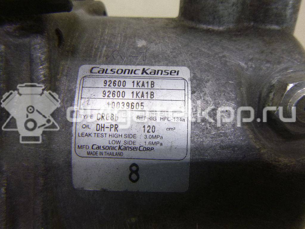 Фото Компрессор системы кондиционирования  926001KA1B для Nissan Juke F15 {forloop.counter}}