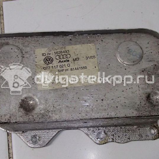 Фото Радиатор масляный для двигателя BFL для Audi A8 280 л.с 40V 3.7 л бензин 077117021Q