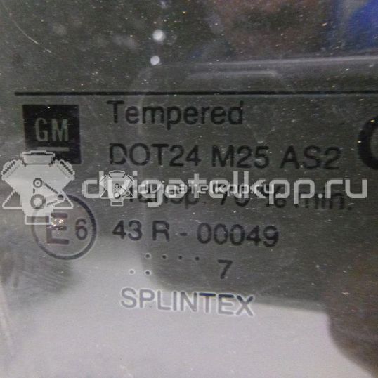 Фото Стекло двери задней правой  0161516 для Opel Vectra