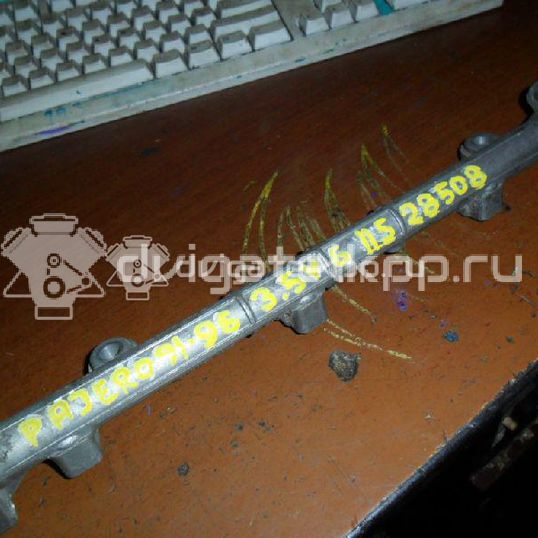 Фото Рейка топливная (рампа) для двигателя 6G74 (DOHC 24V) для Mitsubishi Proudia Dignity S4 A, S3 A / Pajero 184-260 л.с 24V 3.5 л бензин