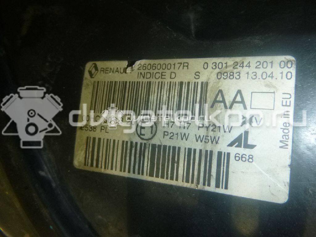 Фото Фара левая  260607449R для Renault Megane {forloop.counter}}