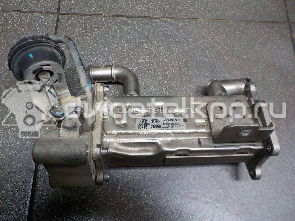 Фото Радиатор системы EGR для двигателя D4FD для Hyundai Tucson / Ix35 Lm, El, Elh / I40 Vf 116-141 л.с 16V 1.7 л Дизельное топливо 284162A850 {forloop.counter}}