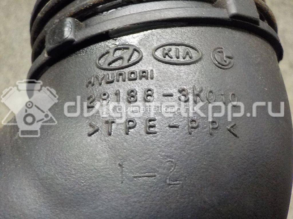 Фото Патрубок воздушного фильтра для двигателя G4KC для Hyundai Grandeur / H-1 / Sonata 162-203 л.с 16V 2.4 л бензин 281383K010 {forloop.counter}}