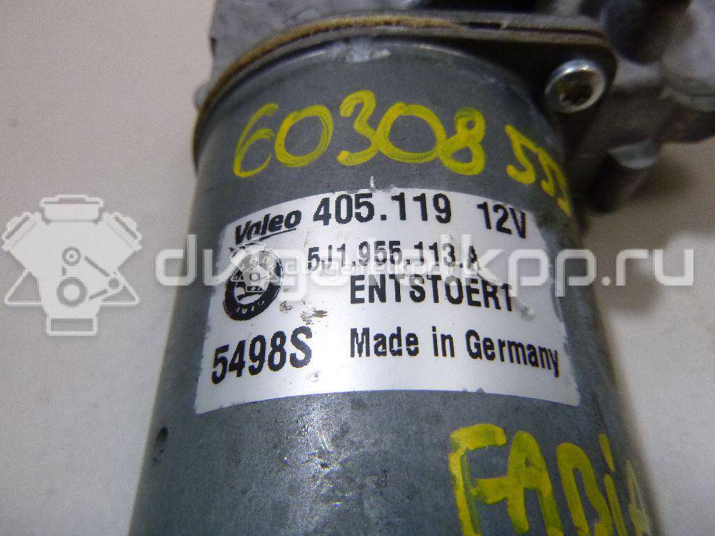 Фото Моторчик стеклоочистителя передний  5J1955113A для Skoda Roomster 5J / Fabia {forloop.counter}}