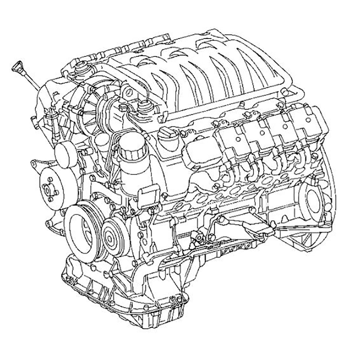 Фото Контрактный (б/у) двигатель MR20DE для Nissan Teana / Qashqai / X-Trail 129-147 л.с 16V 2.0 л Бензин/спирт